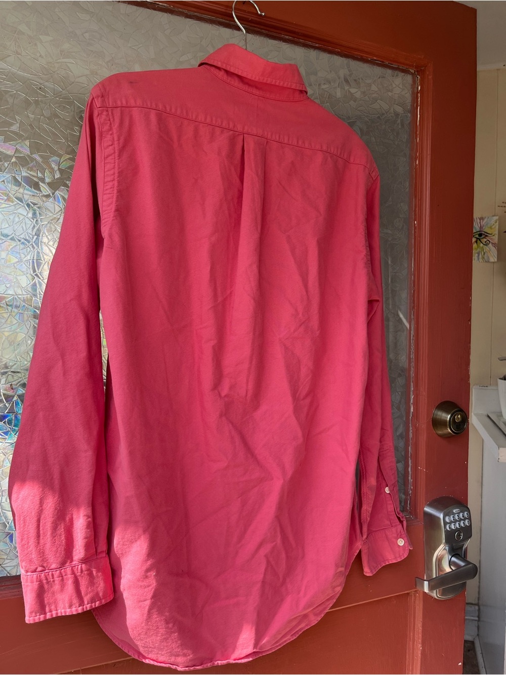 Ralph Lauren Coral Pink Button-Down Oxford Shirt blue label - Picture 4 of 4